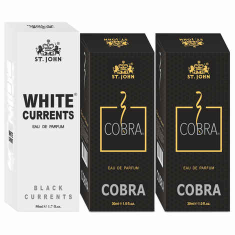 Buy St John Cobra 30 ml Pack of 2 & White Current 50 ml Body Perfume Combo Gift Pack Eau de Parfum - 110 ml (For Men & Women) - Purplle