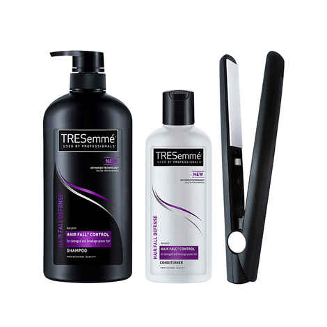 Buy TRESemme Hair Fall Defense Shampoo (580 ml) with Conditioner (190 ml) and Get Hair Straightener Free - Purplle