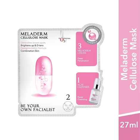 Buy O3+ Meladerm cellulose mask (27ml + 2g) Pack Of 3 - Purplle