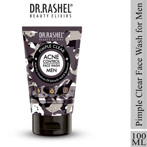 Buy Dr.Rashel Pimple Clear Acne Control Face Wash For Men (100 ml) - Purplle