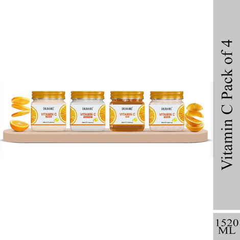 Buy Dr.Rashel Vitamin C Pack Of 4 (Scrub, Gel, Cream, And Face Pack) - (1520ml) - Purplle