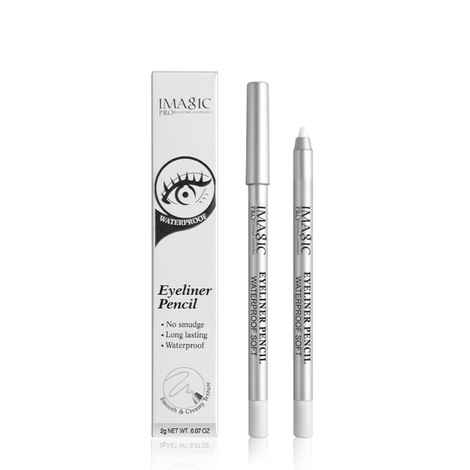 Buy IMAGIC WATERPROOF SOFT EYELINER PENCIL EY348-White - Purplle