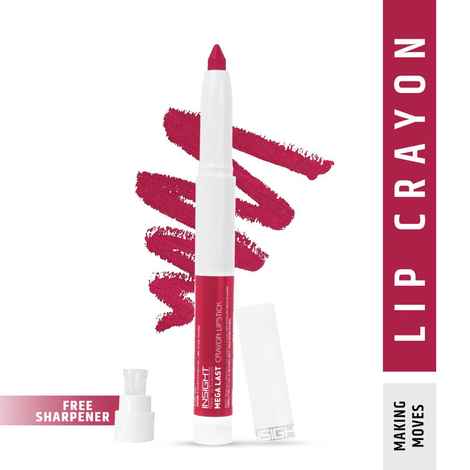 Buy INSIGHT COSMETICS MEGA LAST CRAYON LIPSTICK_MAKING MOVES (01) - Purplle