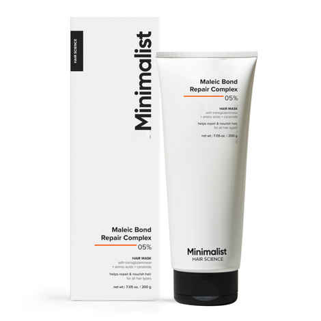 Buy Minimalist Maleic Bond Repair Complex 5% Hair Mask with Transglutaminase,Amino Acids & Ceramides 200 gm - Purplle