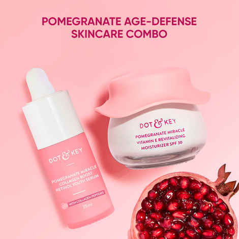 Buy Dot & Key Pomegranate Miracle Anti Ageing Skin Care Gift Set - 90 gms | Face Serum, Moisturizer - Purplle