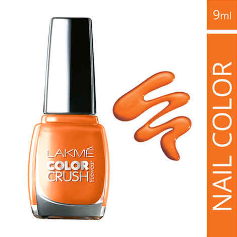 Buy Lakme True Wear Color Crush Nail Color Orange 07 (9 ml) - Purplle