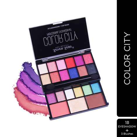 Buy Seven Seas Color City Professional Eye Shadow Kit With Blusher Shimmer Touch - Purplle