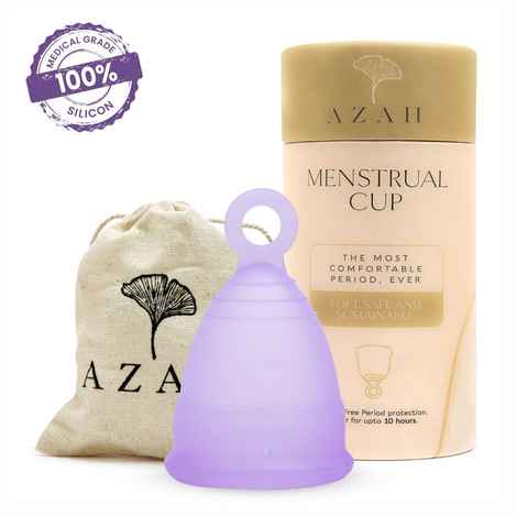 Buy Azah Odour & Rash free Menstrual Cup for Women - M - Purplle