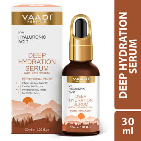 Buy Vaadi Herbals Deep Hydration Serum With 2% Hyaluronic Acid & Oats Protein - 30 ml - Purplle