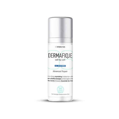 Buy Dermafique Advanced Repair Night Cream with Niacinamide a€“ 30 gm, Moisturizer for Face, 5x Ceramide Synthesis, Boosts Collagen Production - Purplle