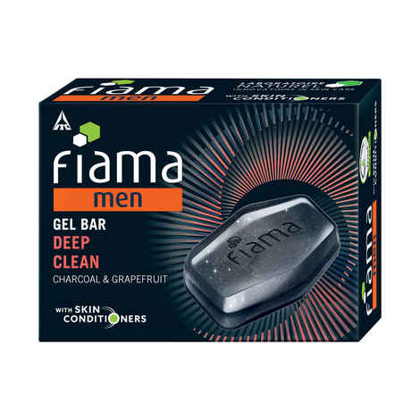 Buy Fiama Men Deep Clean Gel Bar, With Charcoal, Grapefruit & skin conditioners, 125 gmA soap - Purplle