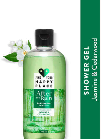 Buy Find Your Happy Place - After The Rain Shower Gel Jasmine & Cedarwood, Sulfate-free 300ml - Purplle