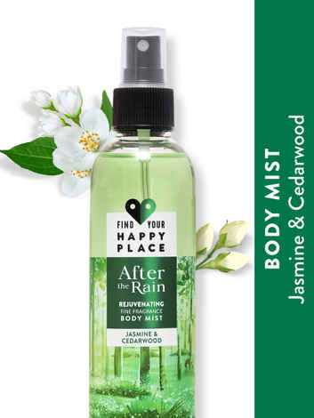 Buy Find Your Happy Place - After The Rain Body Mist Jasmine & Cedarwood with Vitamin E 200ml - Purplle