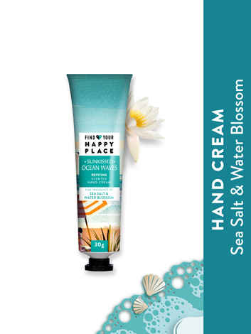 Buy Find Your Happy Place - Sunkissed Ocean Waves Scented Hand Cream Sea Salt & Water Blossom 30g - Purplle