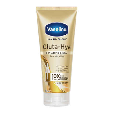 Buy Vaseline Gluta-Hya Flawless Glow, Serum-In-Lotion| Boosted With Pro-Retinol and GlutaGlow | 200 ml - Purplle