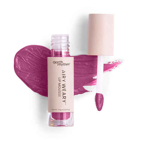 Buy Earth Rhythm Airy Weary Lip Mousse/ Liquid Lipstick - VELOURS - Purplle