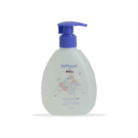 Buy Bumtum Baby Massage Oil, Non-sticky, Paraben & Sulfate Free, Derma Tested 200 ml - Purplle