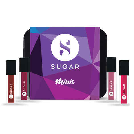 Buy SUGAR Cosmetics Smudge Me Not Mini Liquid Lipstick Sets for Women | Transferproof & Waterproof | Lasts Upto 12+Hours | Pack of 4 - Nude Shades - Purplle