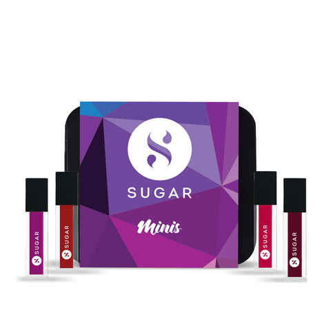 Buy SUGAR Cosmetics Smudge Me Not Mini Liquid Lipstick Sets for Women | Transferproof & Waterproof | Lasts Upto 12+Hours | Pack of 4 - Bold Shades - Purplle
