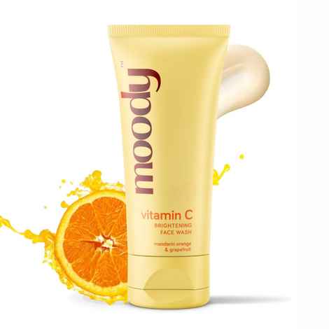 Buy Moody Vitamin C Brightening Face WashMandarin Orange & Grapefruit (100 ml) - Purplle