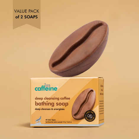 Buy mCaffeine Deep Cleansing Coffee Bathing Soap 75g (Pack of 2) - Purplle