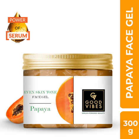 Buy Good Vibes Papaya Even Skin Tone Face Gel with Power of Serum (300 gm) - Purplle