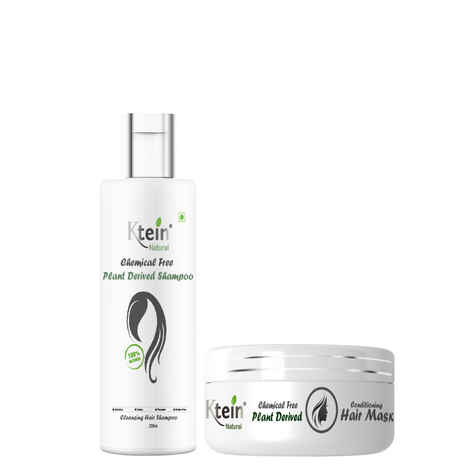Buy Ktein Cosmetics Natural Chemical Free Plant Derived Shampoo and Conditioning Hair Mask (200 ml) - Purplle