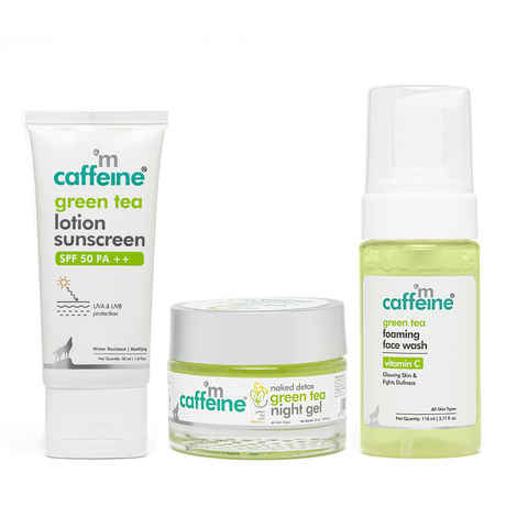 Buy Mcaffeine Green tea CMS Routine 2 - Combo of 3 - Purplle