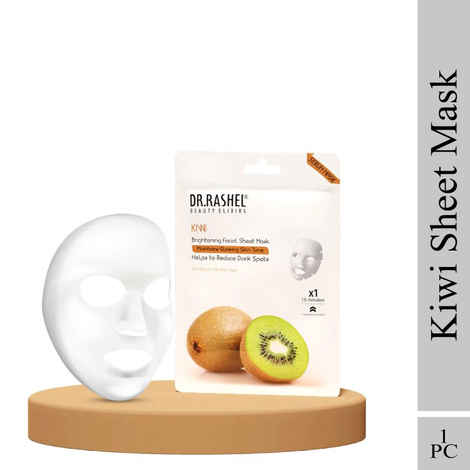 Buy Dr.Rashel Kiwi Brightening Facial Sheet Mask Suitable For All Skin Type - Purplle