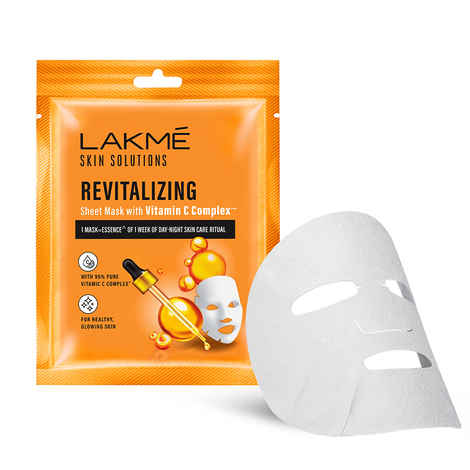 Buy Lakme Skin Solutions Sheet Mask Revitalizing with Vitamin C 25ml - Purplle
