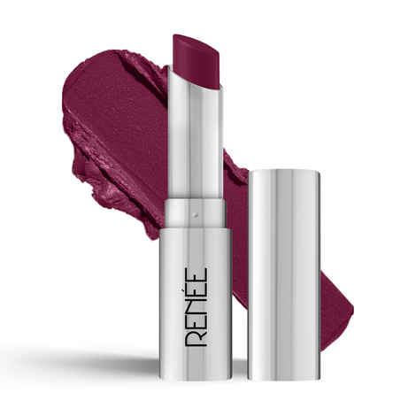 Buy RENEE Crush Glossy Lipstick Carino 4 gm, Non-Drying, Highly Pigmented, Intense Moisturizing, Soft Texture, Lightweight, One Swipe formula, Enriched with Jojoba Oil, Cocoa & Shea Butte - Purplle