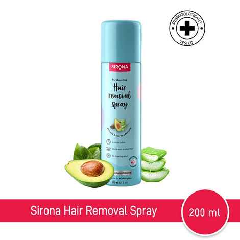 Buy Sirona Hair Removal  Spray for Women | Painless Body Hair Removal for womena€™s Hands, Legs & Under Arms | Natural & Safe 200 ml - Purplle