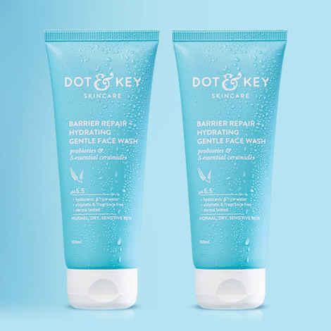 Dot & Key Barrier Repair Hydrating Gentle Face Wash 100ml - Pack of 2