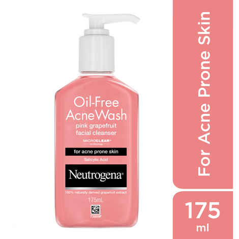Buy Neutrogena Oil Free Acne Wash Pink Grapefruit Facial Cleanser (175 ml) - Purplle