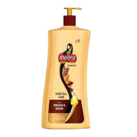 Buy Meera SHAMPOO HAIR FALL CARE WITH SHIKAKAI & BADAM FOR STRONG & HEALTHY HAIR 1L - Purplle