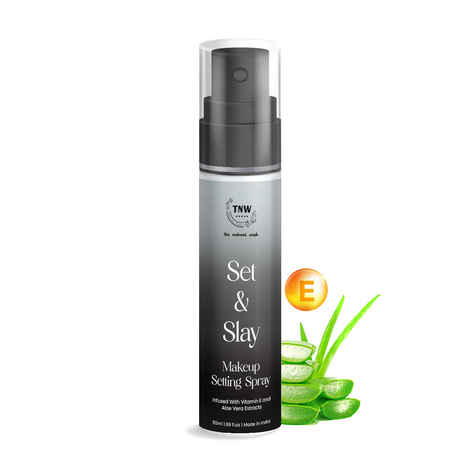 Buy TNW The Natural Wash Set and Slay Makeup Setting Spray with Vitamin E and Aloe Vera Extracts | Sets Makeup | Fixer | Makeup Fixer 50 ml - Purplle