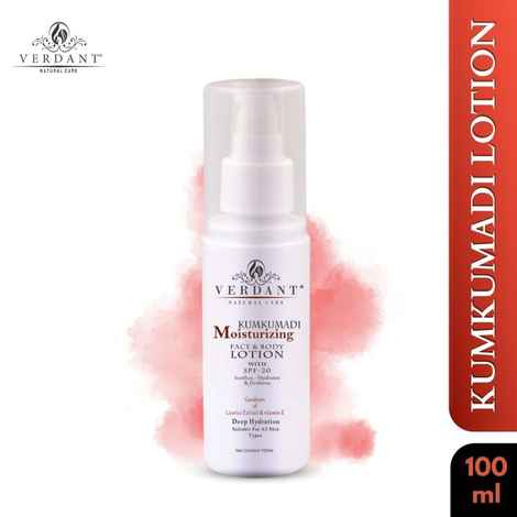 Buy Verdant Natural Care Kumkumadi Face & Body Lotion with SPF-20 (100 ml) - Purplle