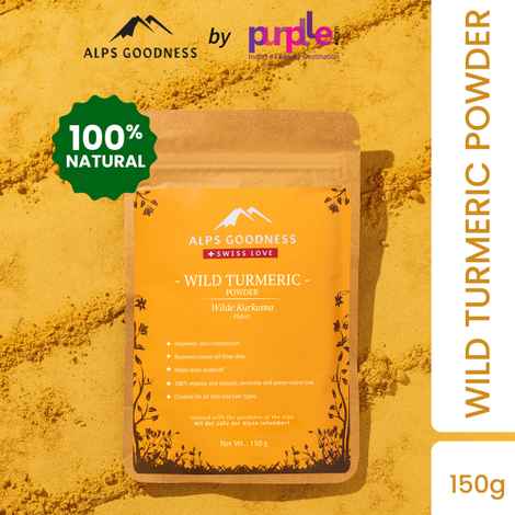 Buy Alps Goodness Powder - Wild Turmeric (150 gm)| Kasturi Haldi Powder| Wild Turmeric powder| 100% Natural Powder | No Chemicals, No Preservatives, No Pesticides | Face Mask for Even Toned Skin | Face Mask for Glow - Purplle