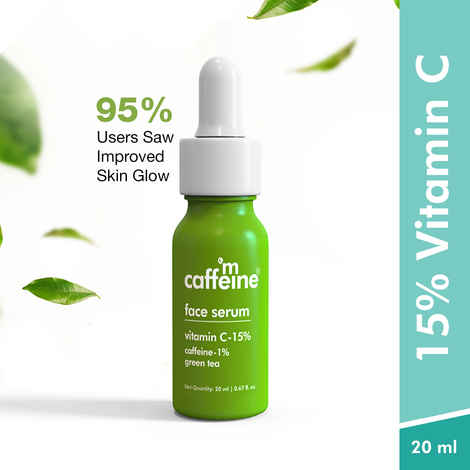 Buy mCaffeine Green Tea + Vitamin C Serum 20ml - Purplle