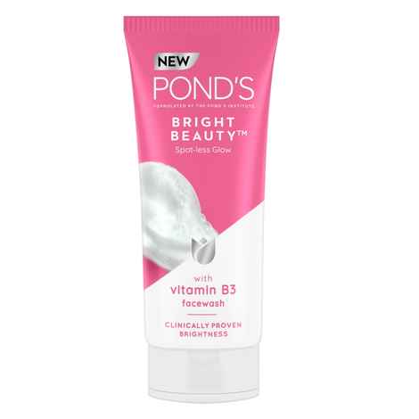 Buy Ponds Bright Beauty Spotless Glow Facewash with Vitamin B3 100 g - Purplle