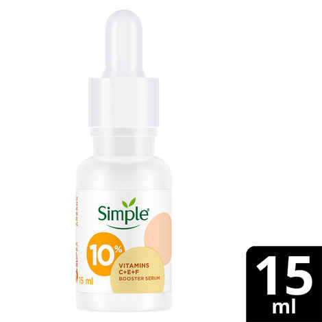 Buy Simple Booster Serum 10% Vitamin C+E+F For Youthful Glowing Skin, 15 ml - Purplle