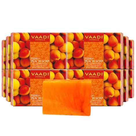 Buy Vaadi Herbals Pack of 12 PERKY PEACH SOAP with Almond Oil (12 x 75 g) - Purplle
