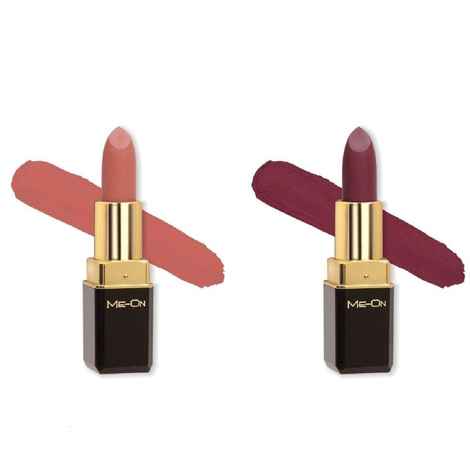 Buy Me-ON Pack of 2 Color Addict HD Matte 8H Longlasting Lipsticks(4 gm each) Shade#20 and 24 - Purplle