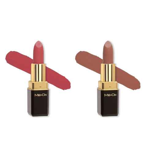 Buy Me-ON Pack of 2 Color Addict HD Matte 8H Longlasting Lipsticks(4 gm each) Shade#21 and 23 - Purplle