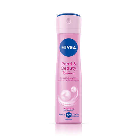 Buy Nivea Deo- White Pearls & 0% Alcohol , for Smooth Underarms, 48H freshness and odour protection (150 ml) - Purplle