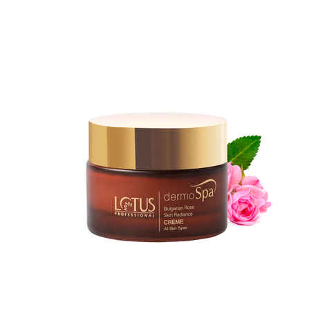 Buy Lotus Professional DermoSpa Bulgarian Rose Skin Radiance Cream | SPF 20 | Bulgarian Rose | Preservative free | 50g - Purplle