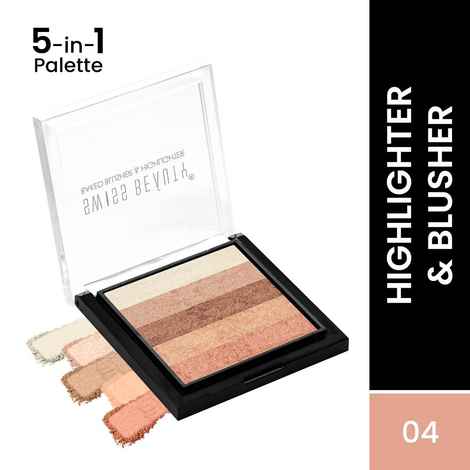 Buy Swiss Beauty Blusher Brick Highlighter 4(7 gm) - Purplle