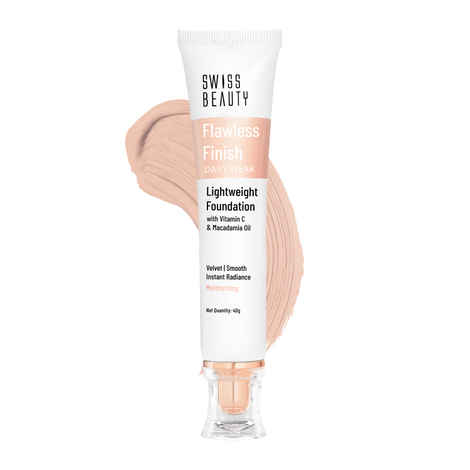 Buy Swiss Beauty Flawless Finish lightweight foundation - White-Ivory (40 gm) - Purplle