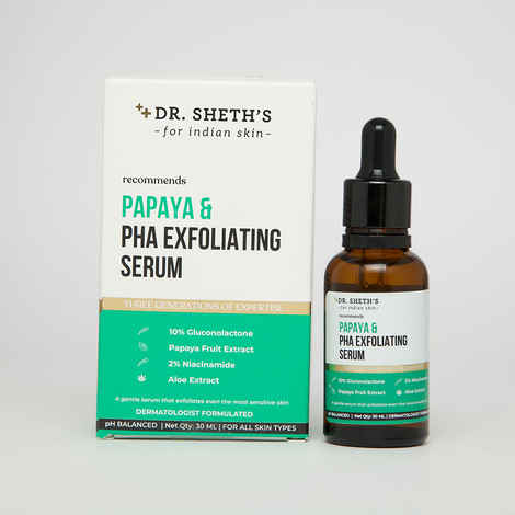 Buy Dr. Sheth's Papaya & PHA Exfoliating Serum - 30ml - Purplle