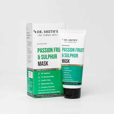 Buy Dr. Sheth’s Passion Fruit & Sulphur Mask - 50 gm - Purplle